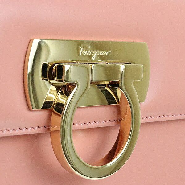Salvatore Ferragamo Salvatore Ferragamo Gancini Calfskin Bag Pink Size ONE SIZE - 8 Thumbnail