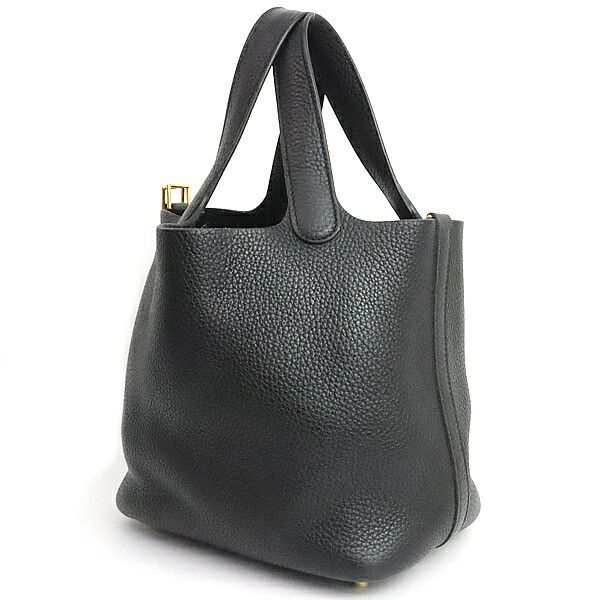 Hermes HERMES Picotin Lock PM Taurillon Clemence 2020 Black Size ONE SIZE - 2 Thumbnail