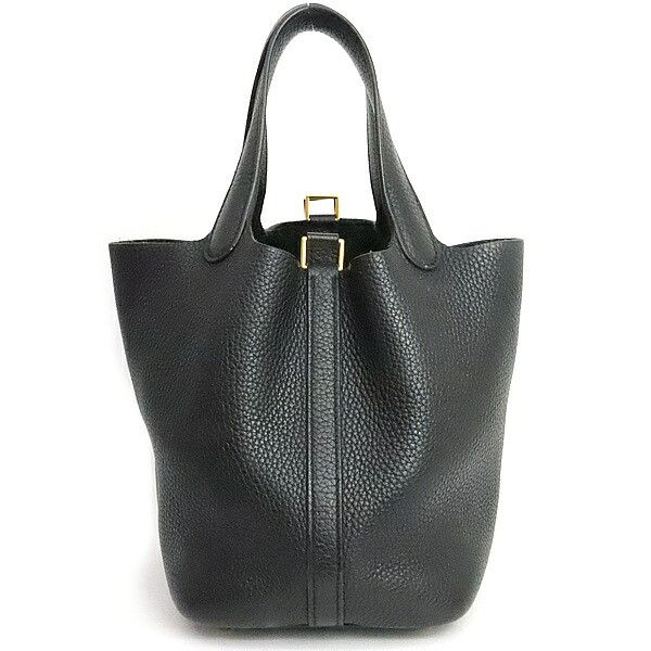 Hermes HERMES Picotin Lock PM Taurillon Clemence 2020 Black Size ONE SIZE - 3 Thumbnail