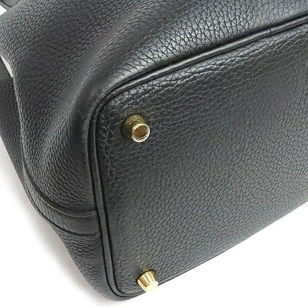 Hermes HERMES Picotin Lock PM Taurillon Clemence 2020 Black Size ONE SIZE - 4 Thumbnail