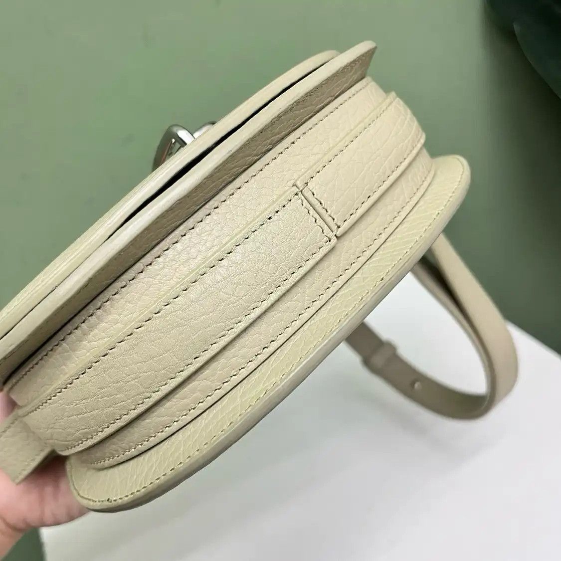 Burberry BURBERRY B Clip mini green cowhide leather crossbody bag Size ONE SIZE - 10 Thumbnail