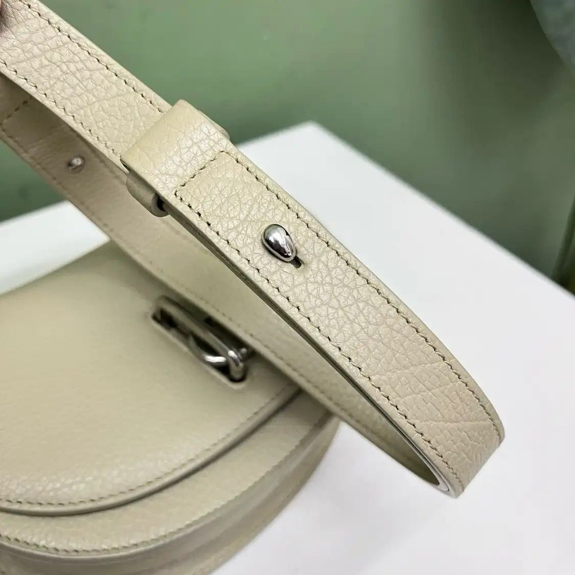 Burberry BURBERRY B Clip mini green cowhide leather crossbody bag Size ONE SIZE - 4 Thumbnail