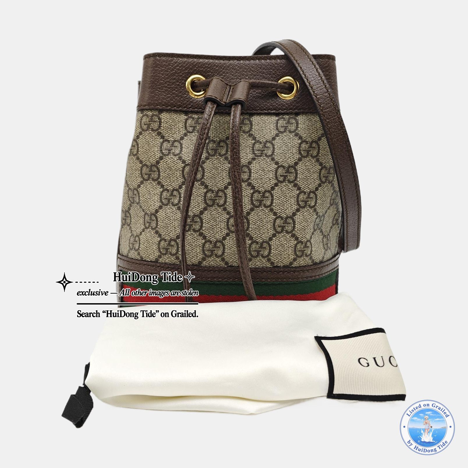 Gucci Gucci Ophidia GG Supreme Bucket Bag ONE SIZE Size ONE SIZE - 8 Thumbnail