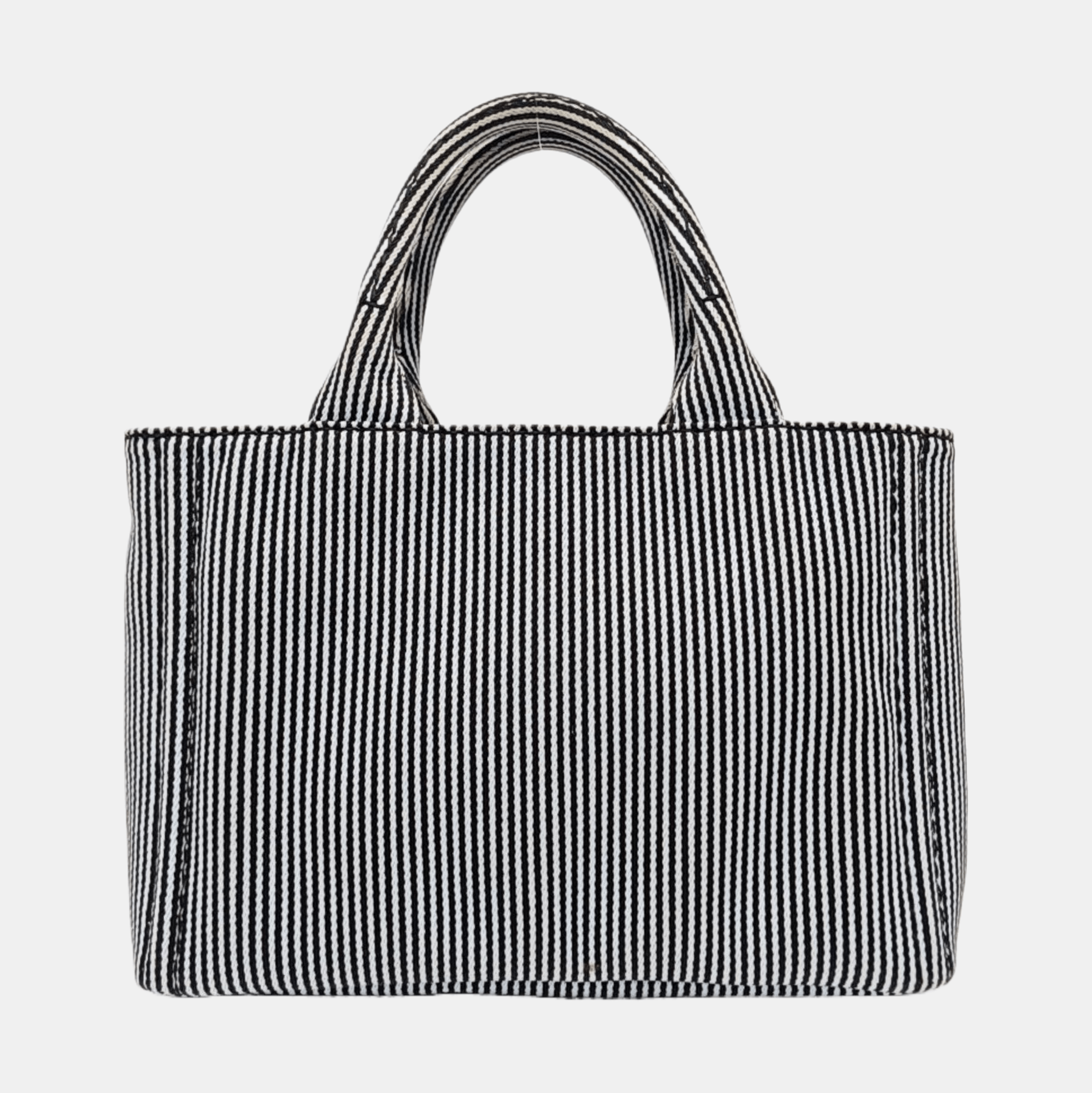 Prada Prada Striped Canvas Logo Tote Bag Size ONE SIZE - 5 Thumbnail