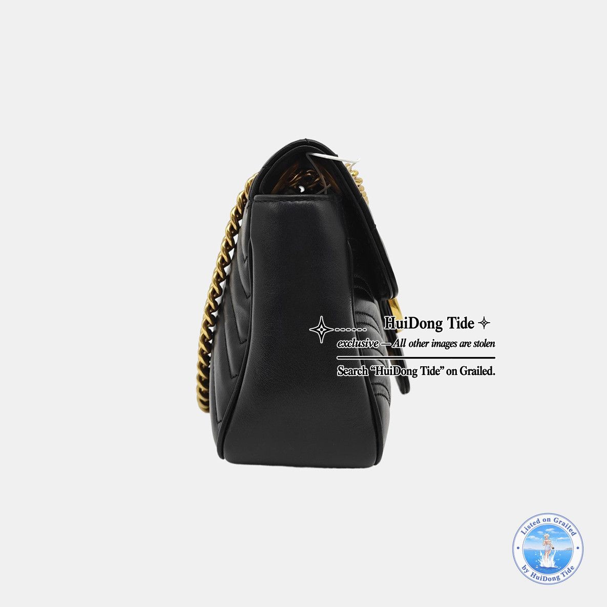 Gucci Gucci GG Marmont Leather Quilted Shoulder Bag Size OS Size ONE SIZE - 4 Thumbnail