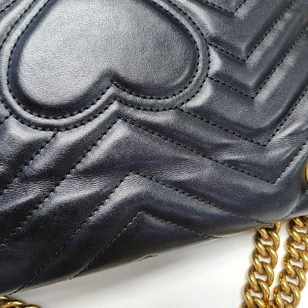 Gucci Gucci GG Marmont Leather Quilted Shoulder Bag Size OS Size ONE SIZE - 11 Thumbnail