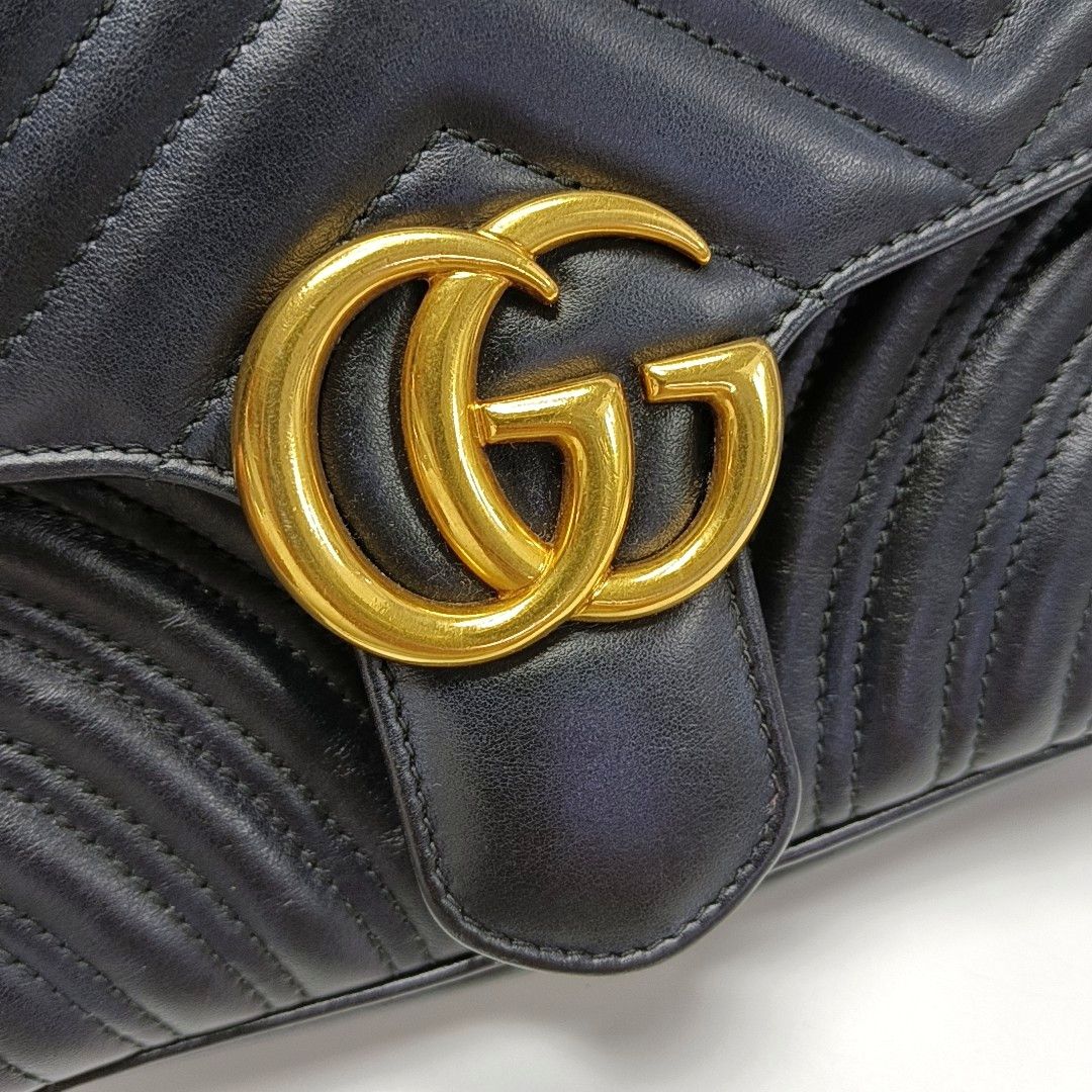 Gucci Gucci GG Marmont Leather Quilted Shoulder Bag Size OS Size ONE SIZE - 10 Thumbnail