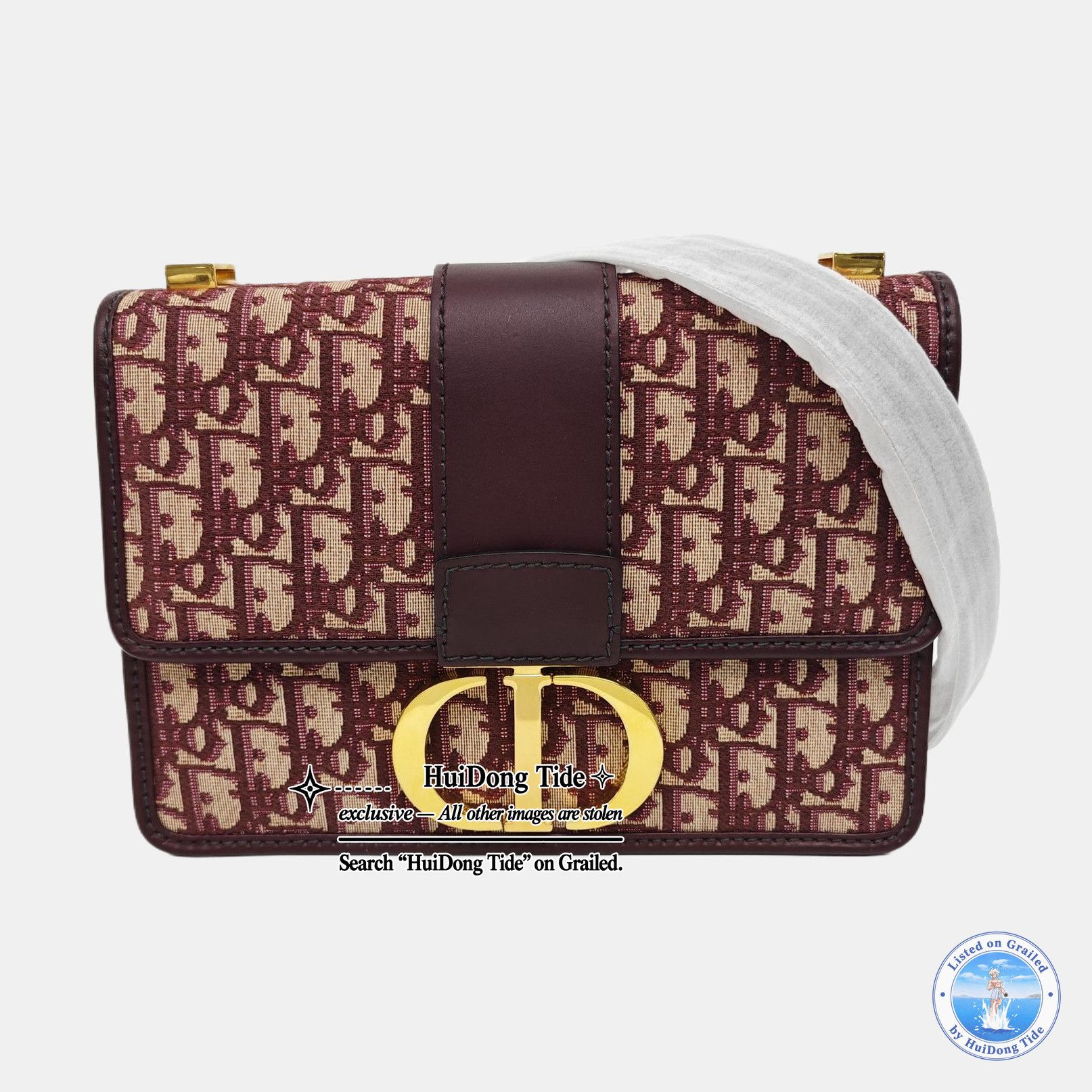 Dior Dior 30 Montaigne Oblique Canvas Shoulder Bag ONE SIZE Size ONE SIZE - 8 Thumbnail