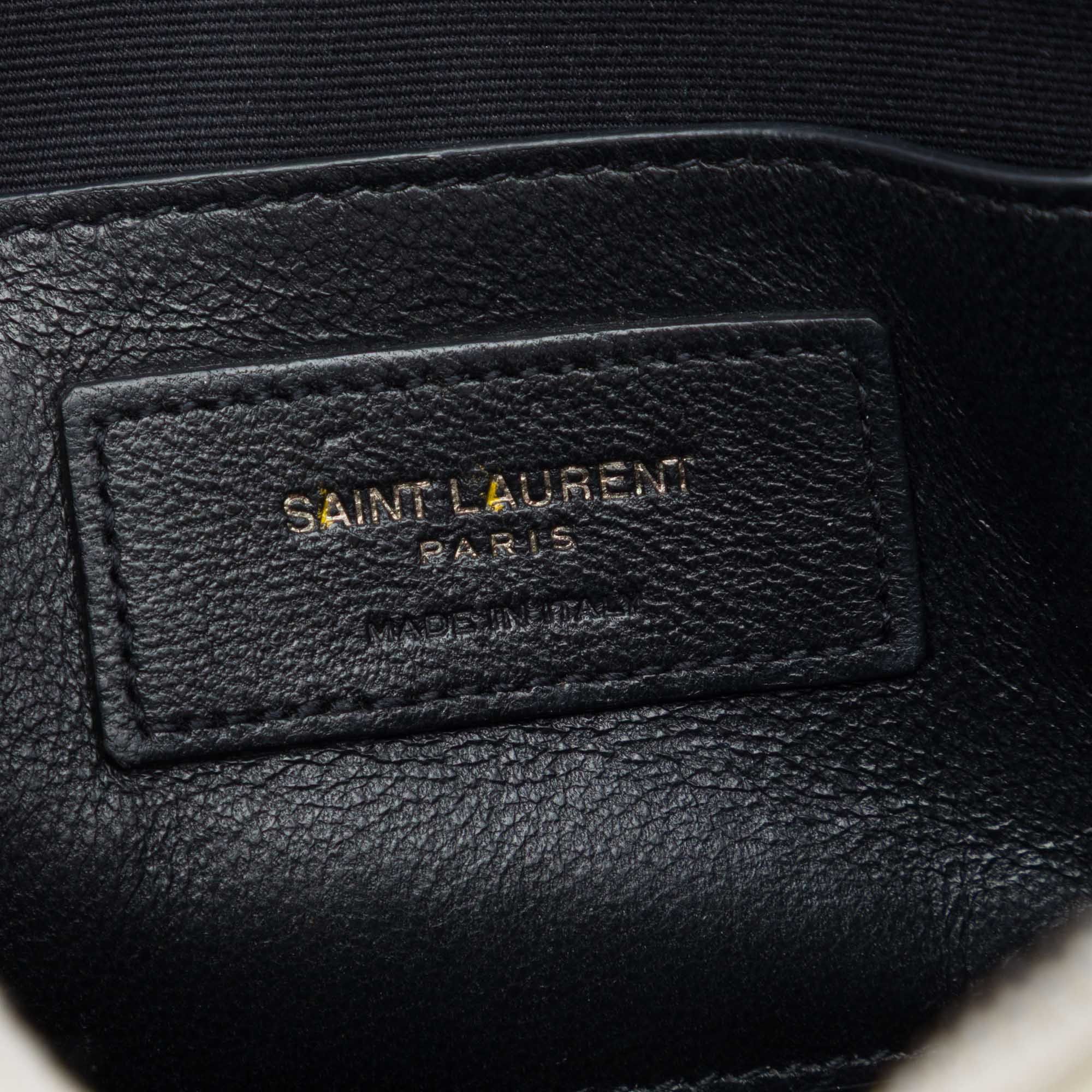 Saint Laurent Paris Smooth Calfskin Sac Coeur Heart Tassel Crossbody Size ONE SIZE - 5 Thumbnail