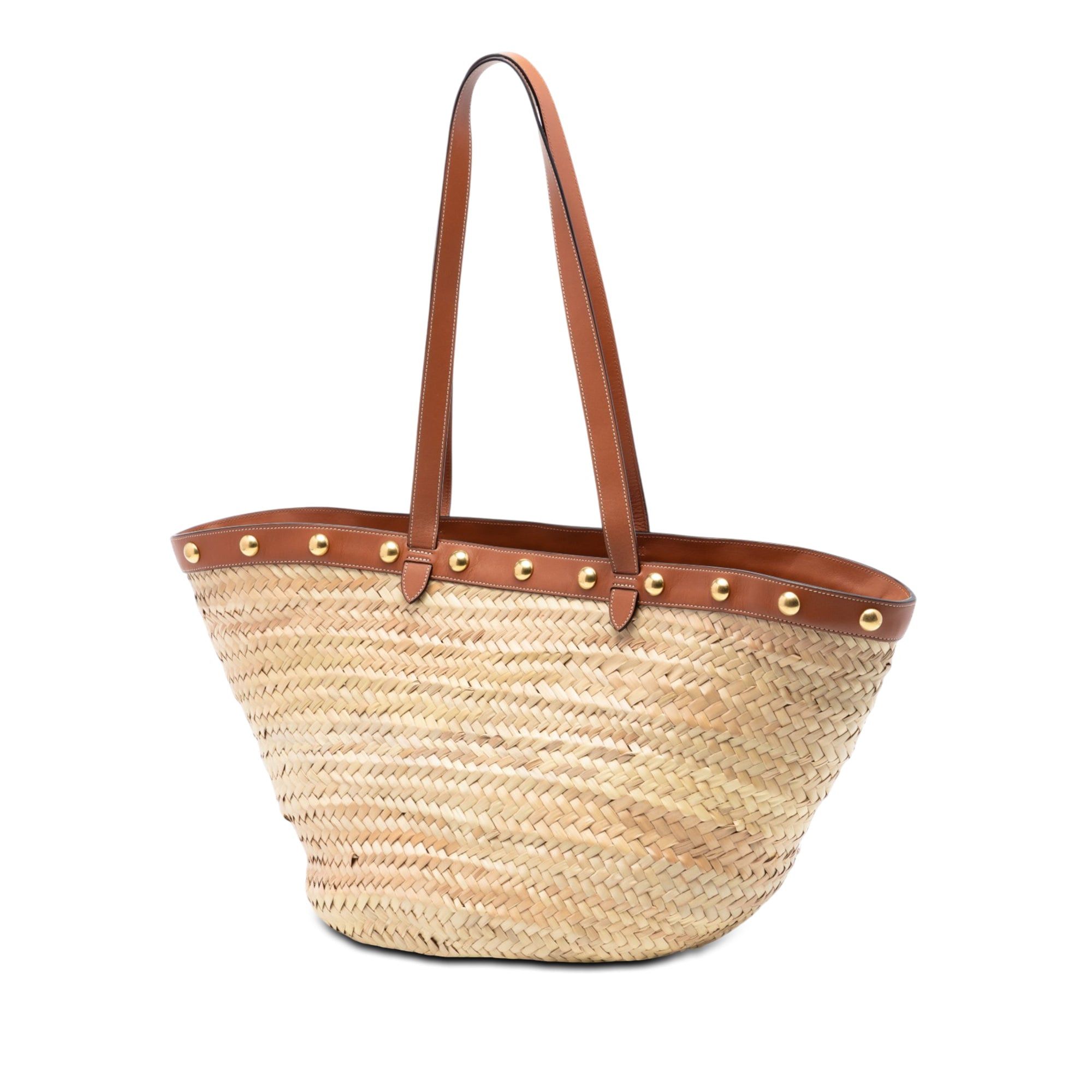 Celine Raffia Classic Studded Panier Tote Size ONE SIZE - 2 Thumbnail