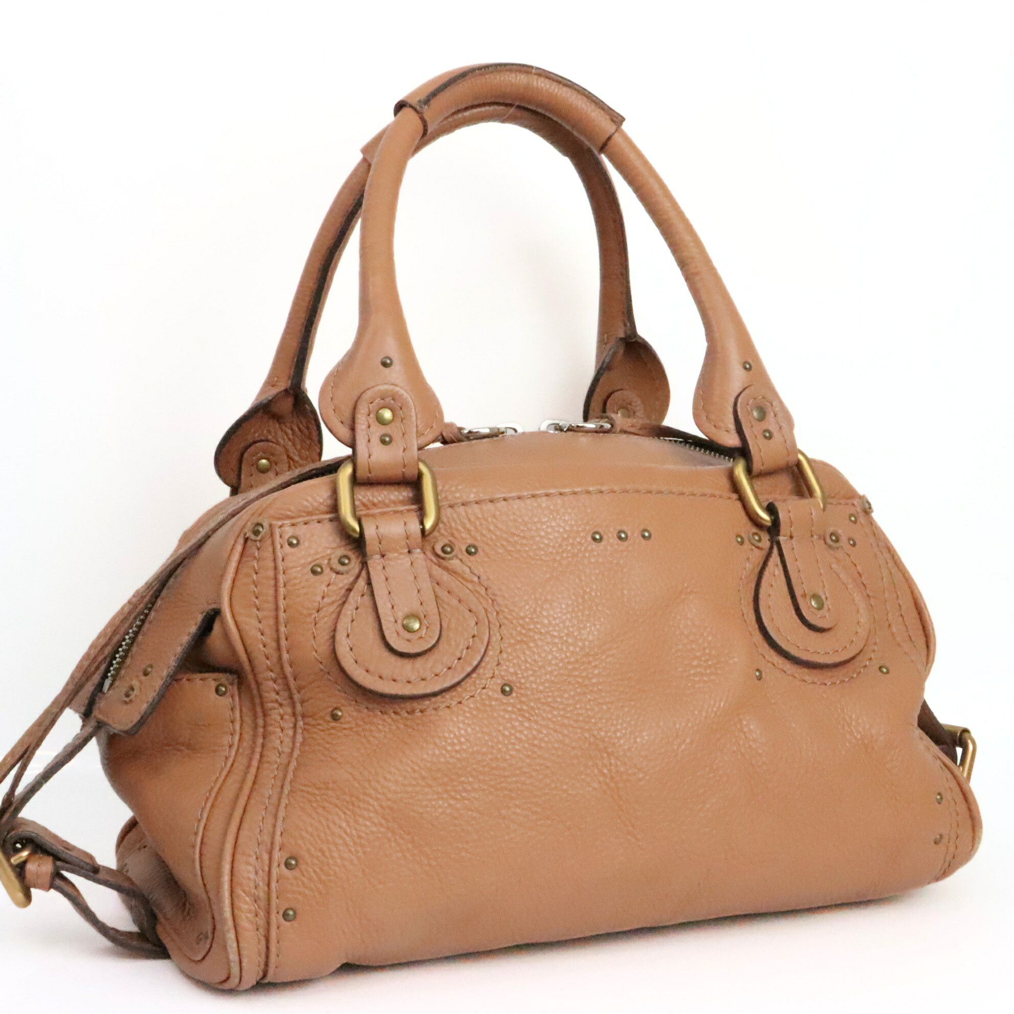 Chloe Chloe Paddington Leather Brown G-Hardware Handbag Size ONE SIZE - 2 Thumbnail