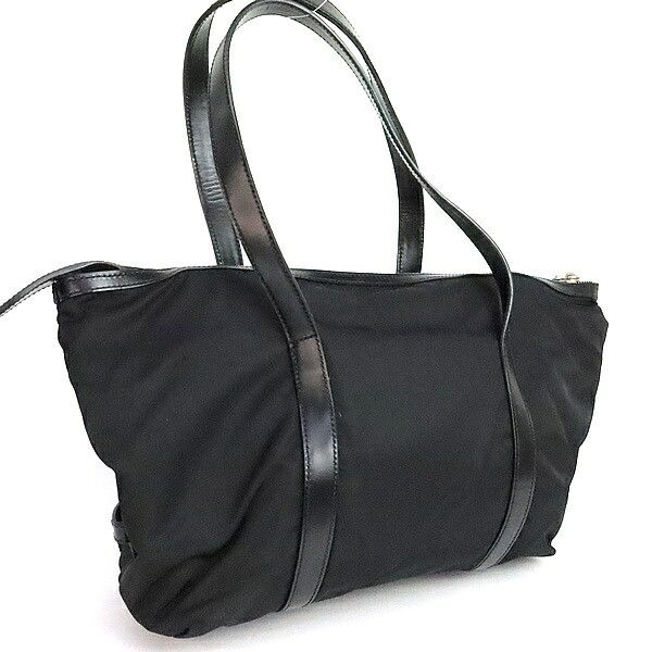 Prada PRADA Triangle Logo Nylon Leather Bag BR3249 Size ONE SIZE - 2 Thumbnail