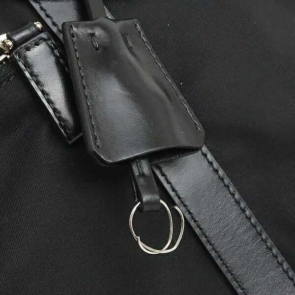 Prada PRADA Triangle Logo Nylon Leather Bag BR3249 Size ONE SIZE - 9 Thumbnail