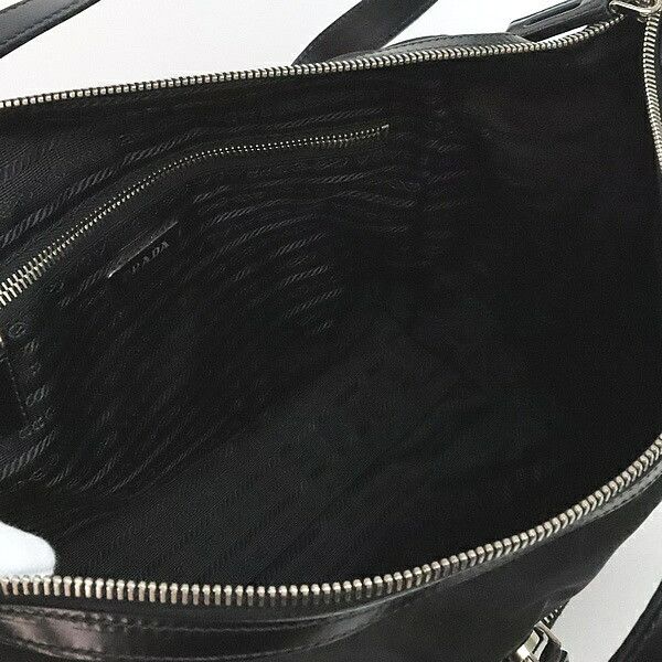 Prada PRADA Triangle Logo Nylon Leather Bag BR3249 Size ONE SIZE - 6 Thumbnail