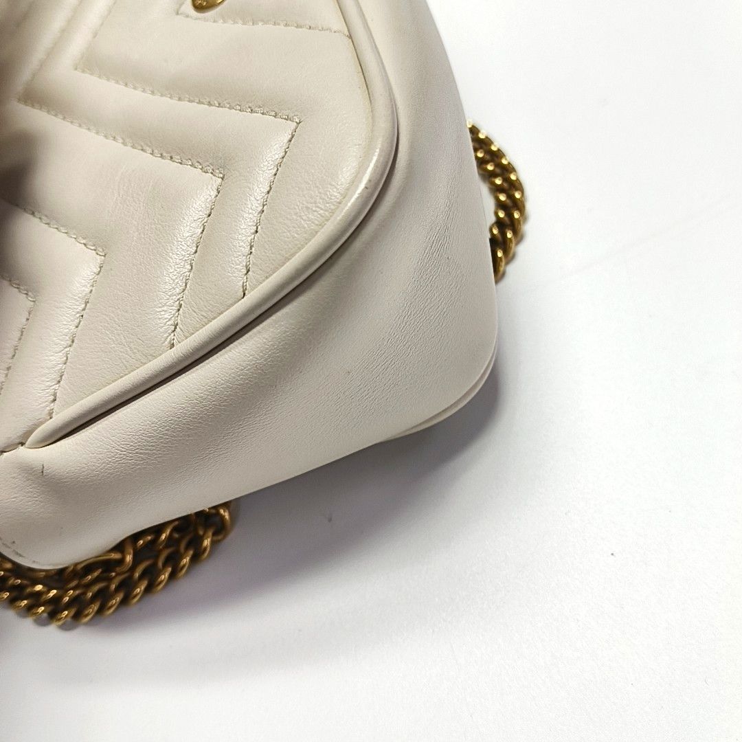 Gucci Gucci GG Marmont Mini Quilted Leather Chain Bag Size ONE SIZE - 17 Thumbnail