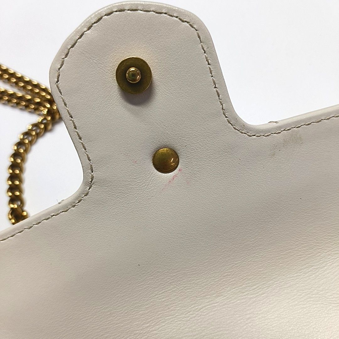 Gucci Gucci GG Marmont Mini Quilted Leather Chain Bag Size ONE SIZE - 14 Thumbnail
