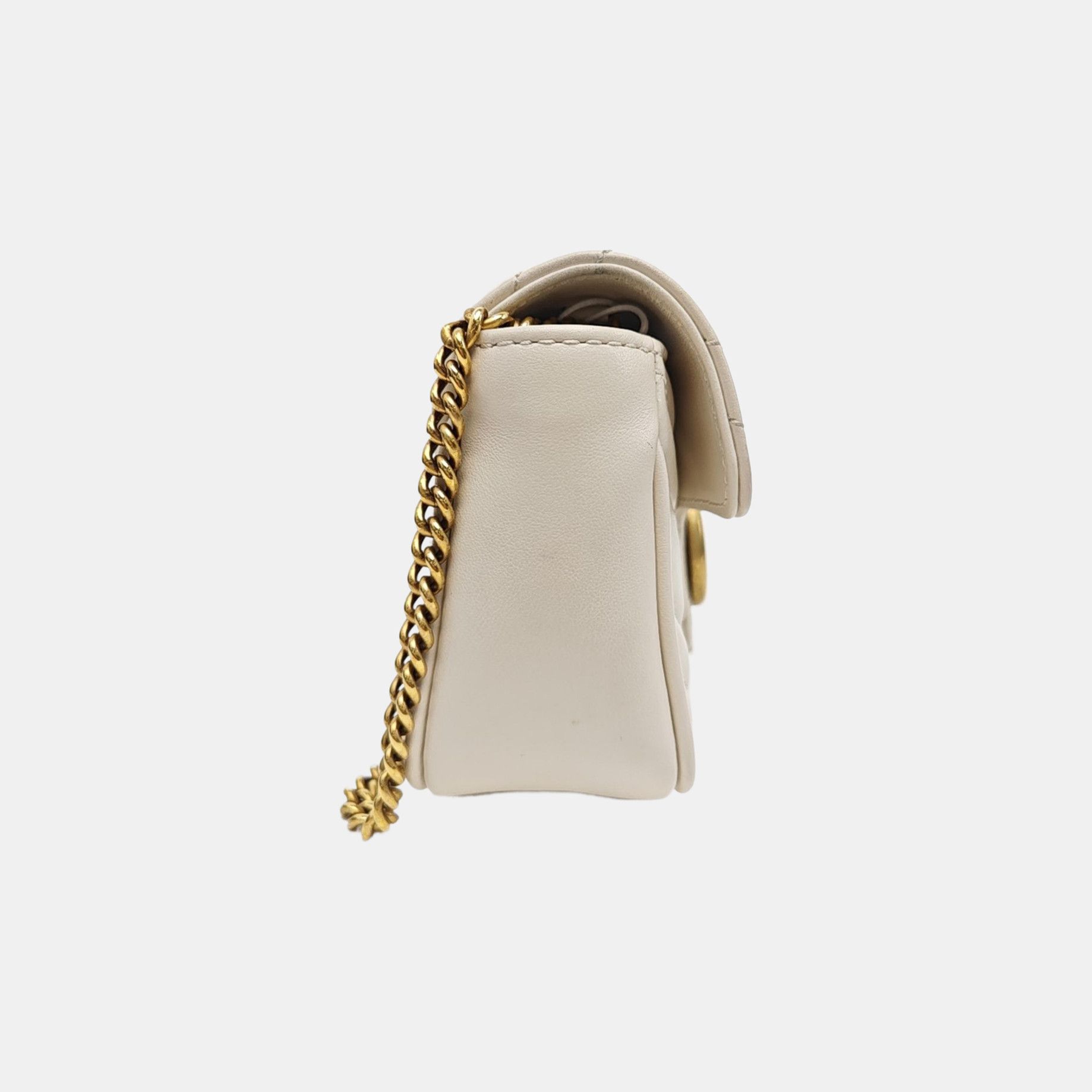 Gucci Gucci GG Marmont Mini Quilted Leather Chain Bag Size ONE SIZE - 4 Thumbnail