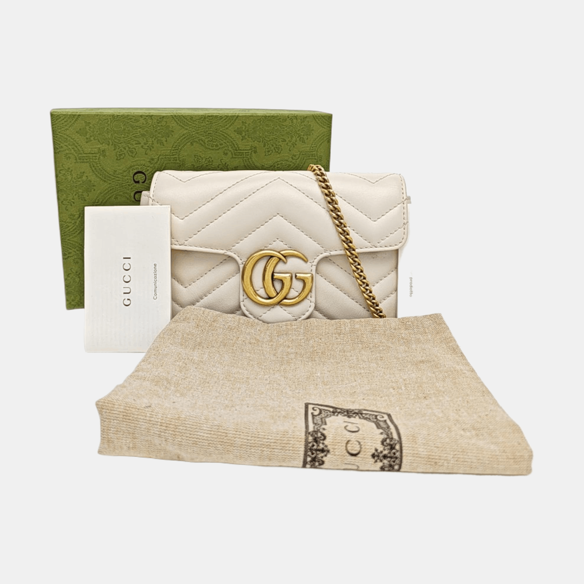 Gucci Gucci GG Marmont Mini Quilted Leather Chain Bag Size ONE SIZE - 8 Thumbnail