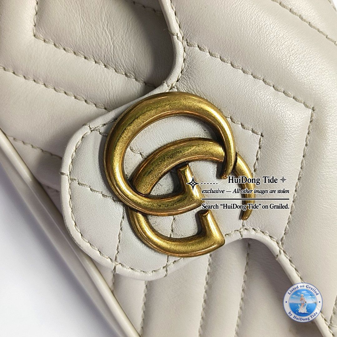 Gucci Gucci GG Marmont Mini Quilted Leather Chain Bag Size ONE SIZE - 13 Thumbnail