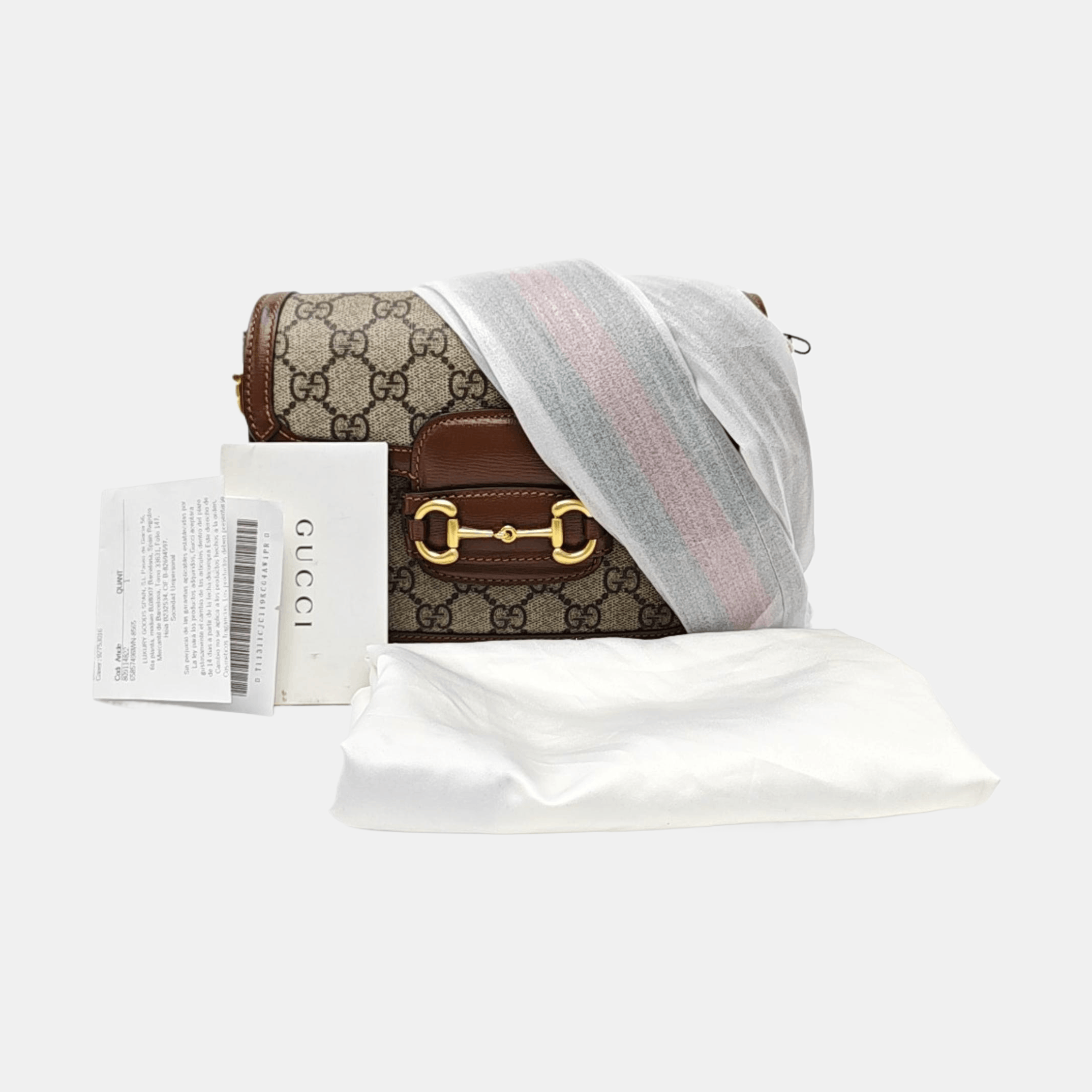 Gucci Gucci Horsebit 1955 Mini GG Canvas Bag Size ONE SIZE - 7 Thumbnail