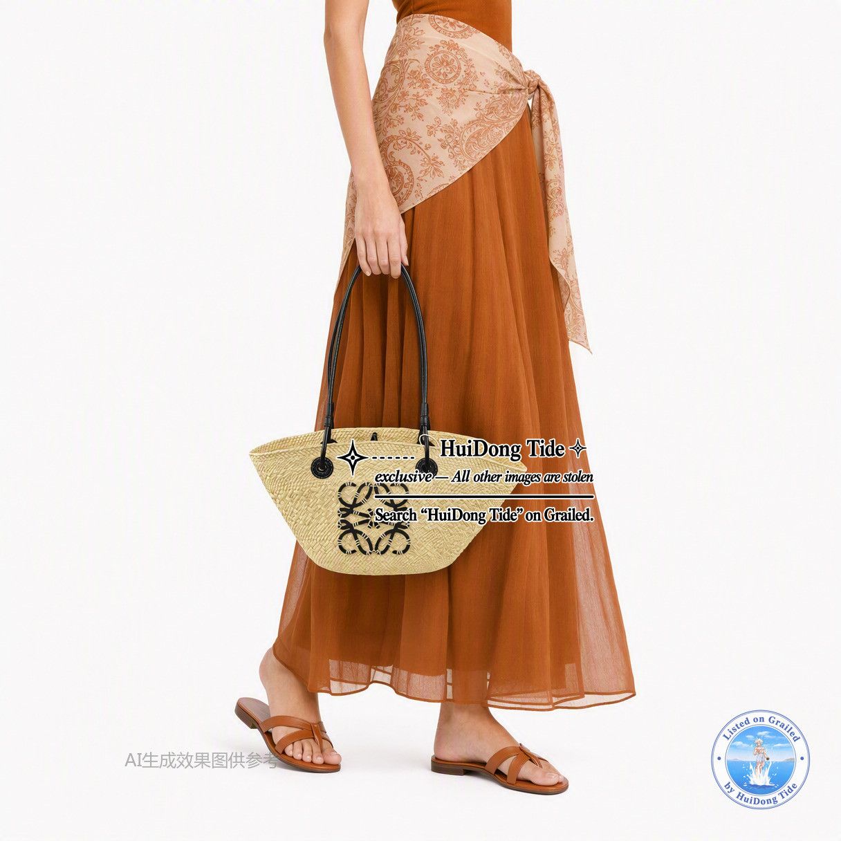 Loewe Loewe Basket Anagram Woven Tote Bag Size OS Size ONE SIZE - 2 Thumbnail