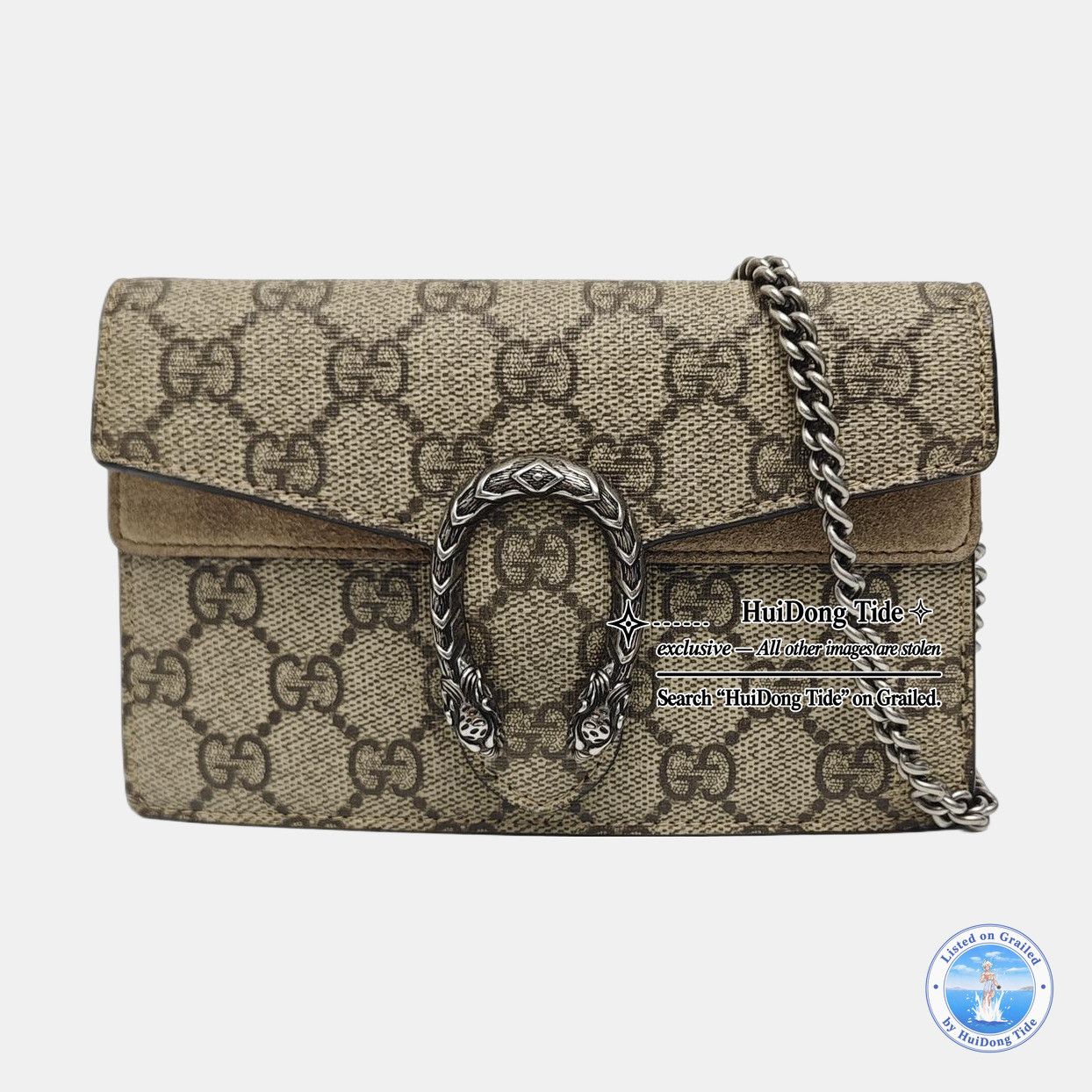 Gucci Gucci Dionysus Super Mini GG Canvas Shoulder Bag Size ONE SIZE - 8 Thumbnail