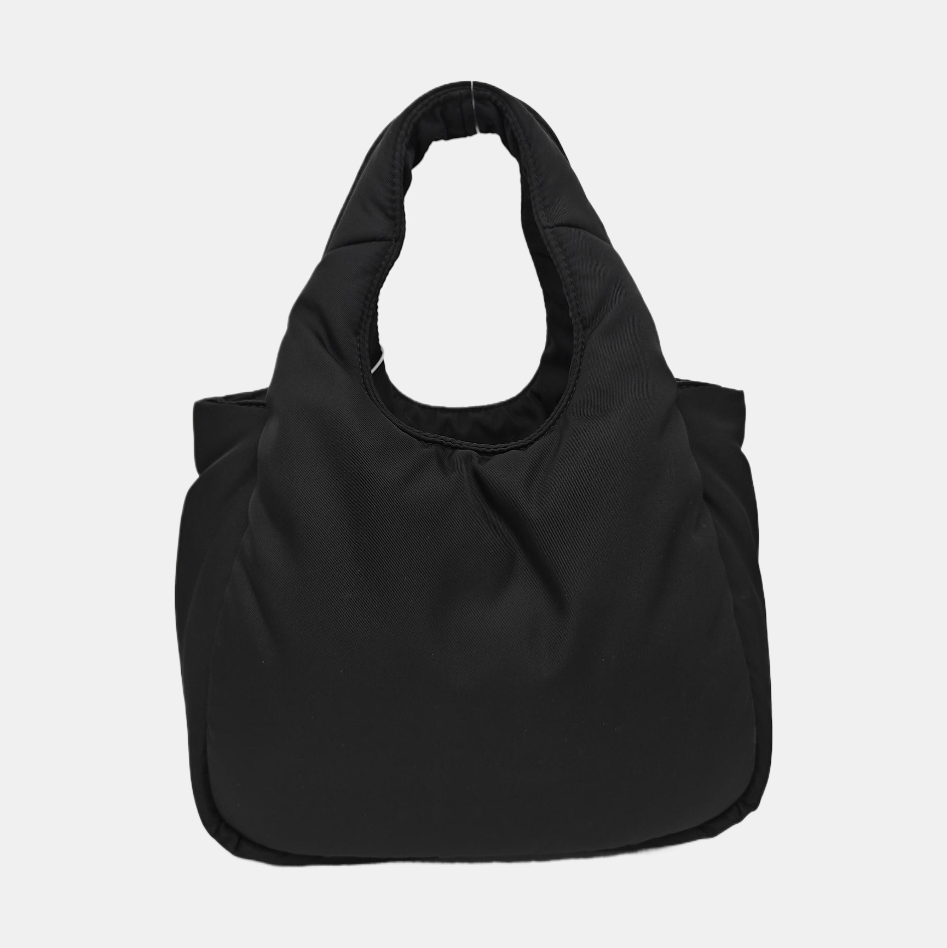 Prada Prada Nylon Logo Handle Bag Black Size ONE SIZE - 5 Thumbnail