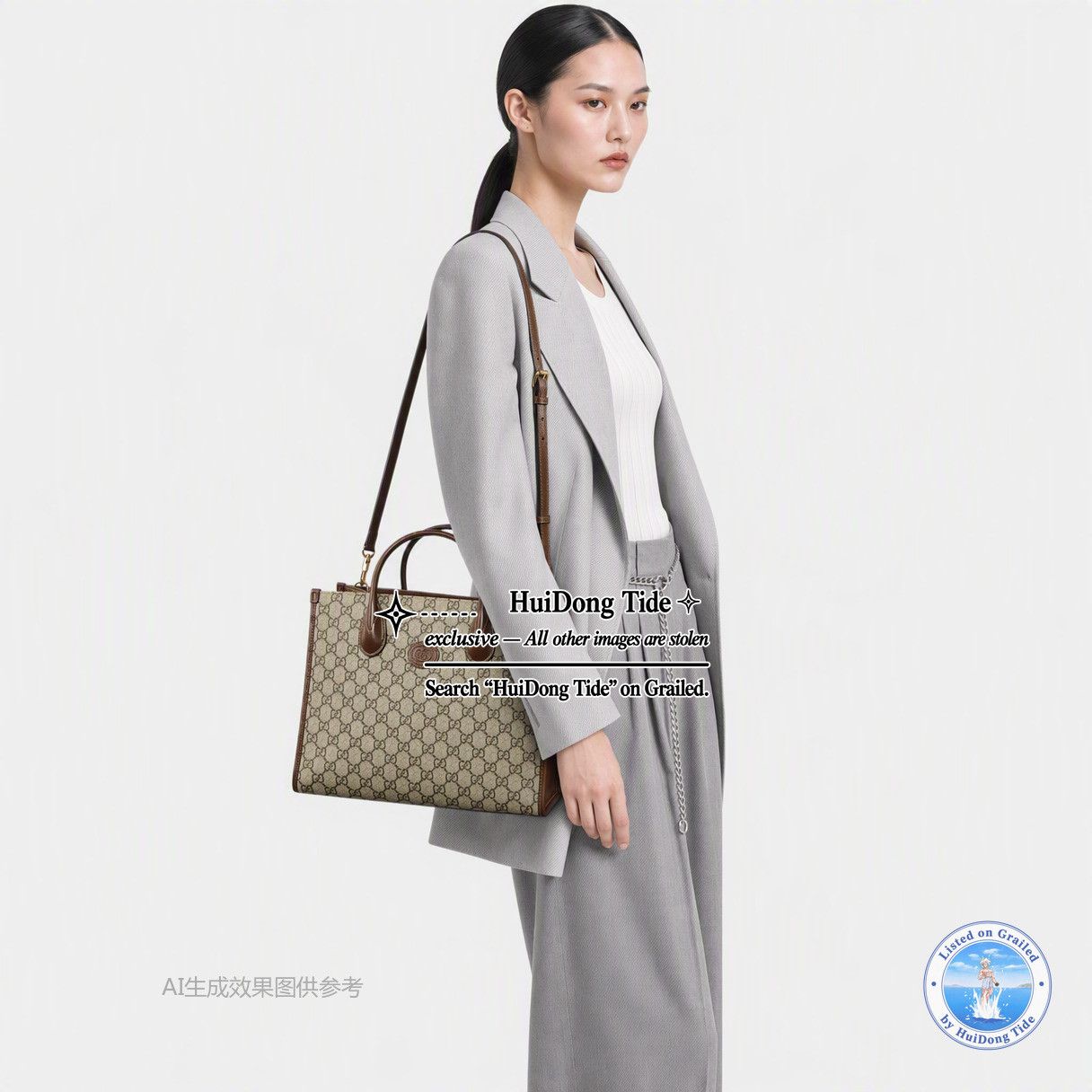 Gucci Gucci GG Supreme Canvas Tote Bag Size ONE SIZE - 2 Thumbnail