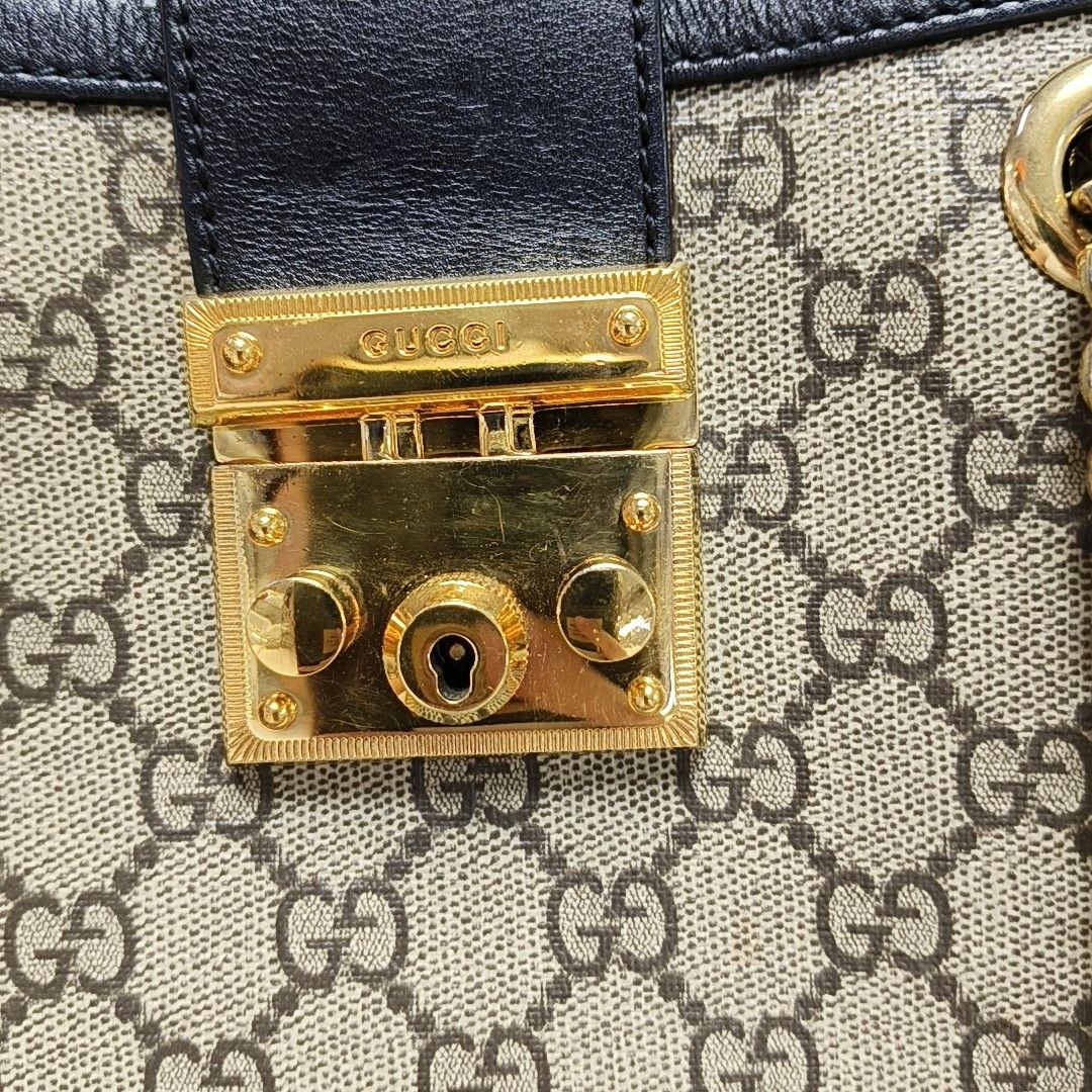 Gucci Gucci Padlock Monogram Shoulder Bag Size ONE SIZE - 7 Thumbnail