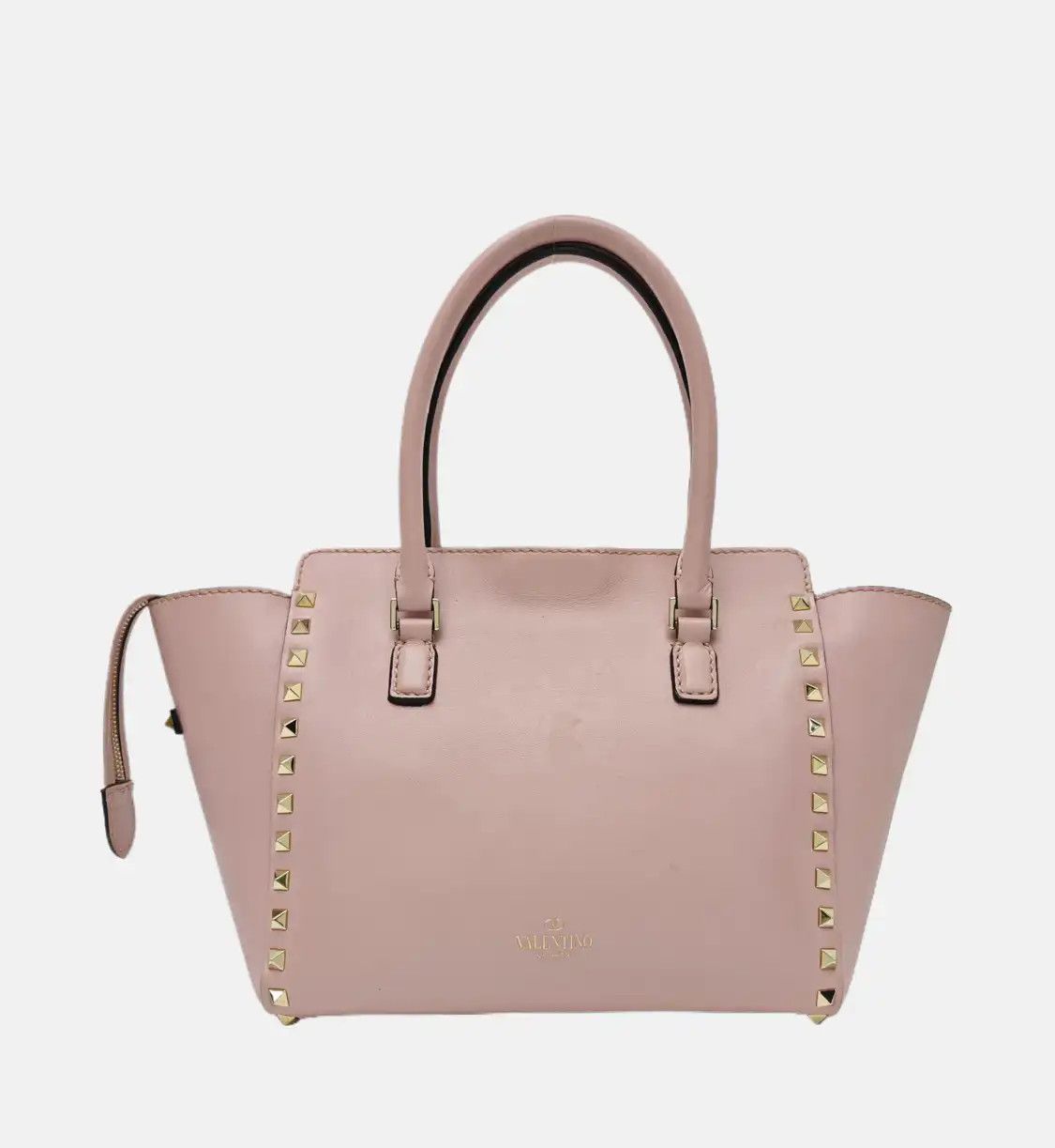 Valentino VALENTINO Rockstud light pinkcowhide leather stud shoulder bag handbag crossbody Size ONE SIZE - 5 Thumbnail