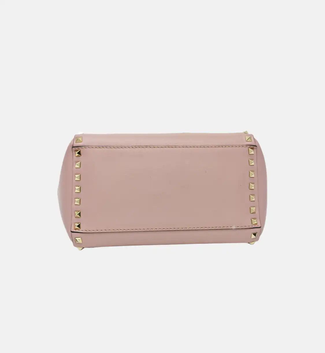 Valentino VALENTINO Rockstud light pinkcowhide leather stud shoulder bag handbag crossbody Size ONE SIZE - 6 Thumbnail