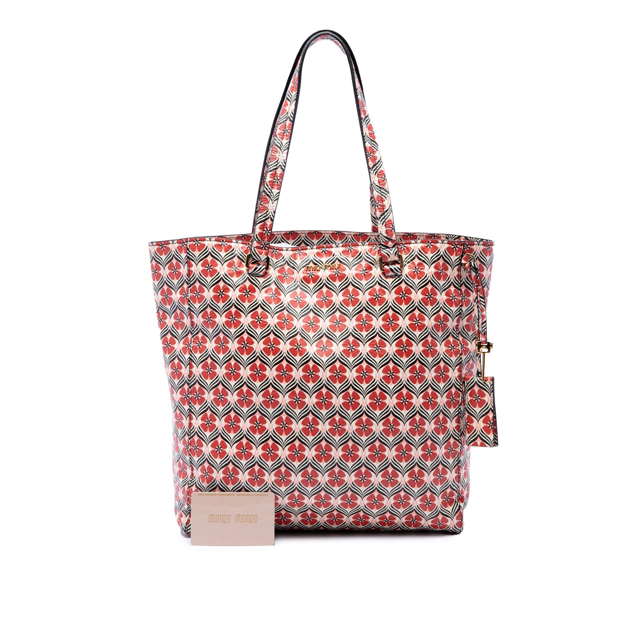 Miu Miu Madras Floral Tote Size ONE SIZE - 7 Thumbnail