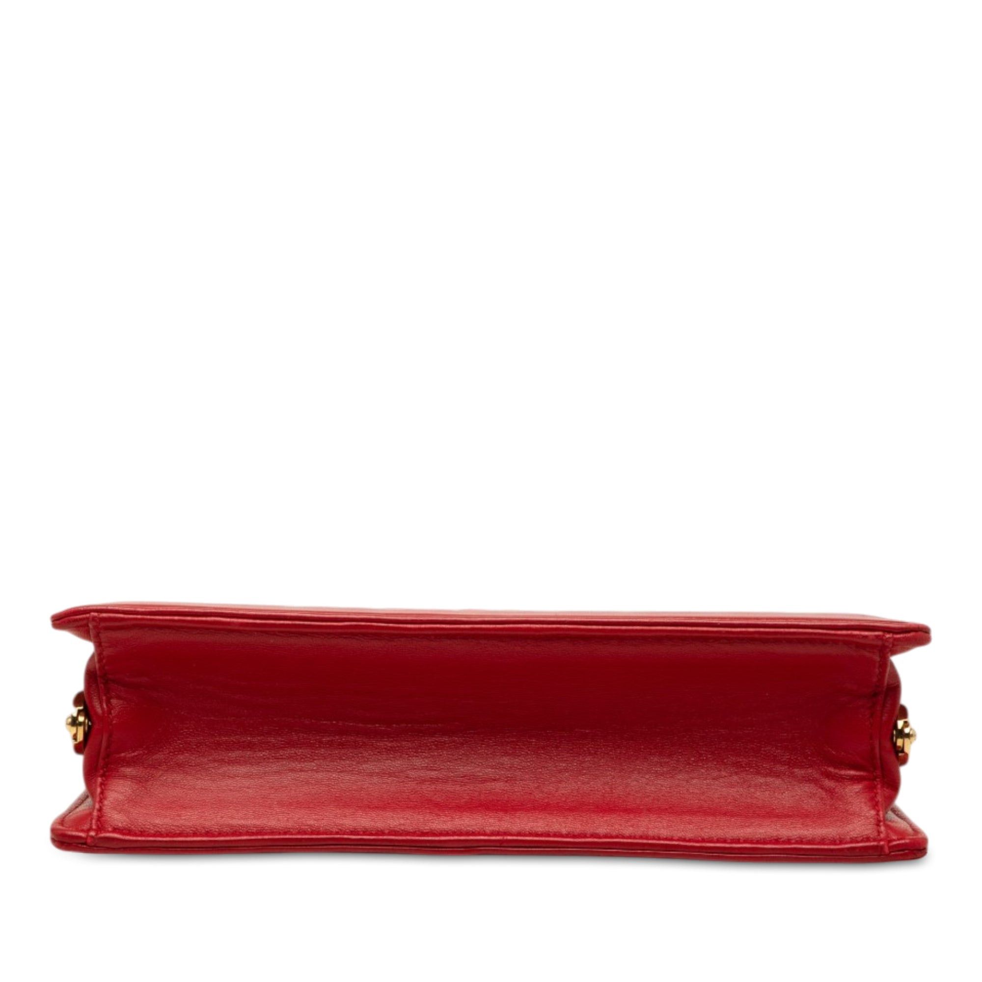 Miu Miu Matelasse Lambskin Kiss Lock Solitaire Satchel Size ONE SIZE - 3 Thumbnail