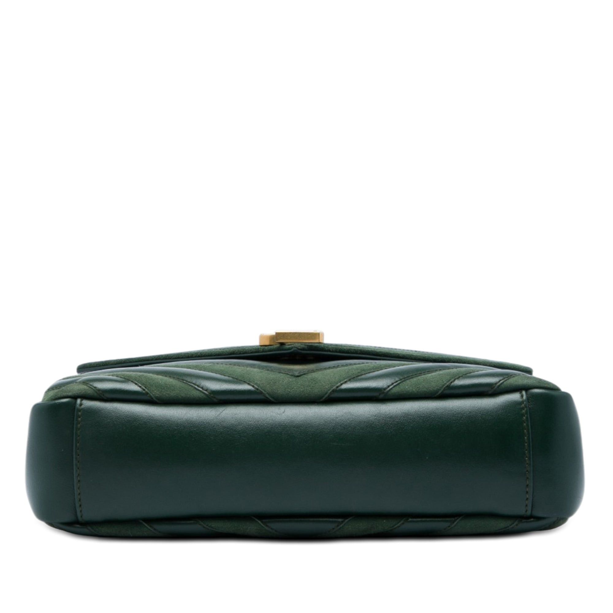 Saint Laurent Paris Chevron Calfskin and Suede Monogram College Satchel Size ONE SIZE - 3 Thumbnail