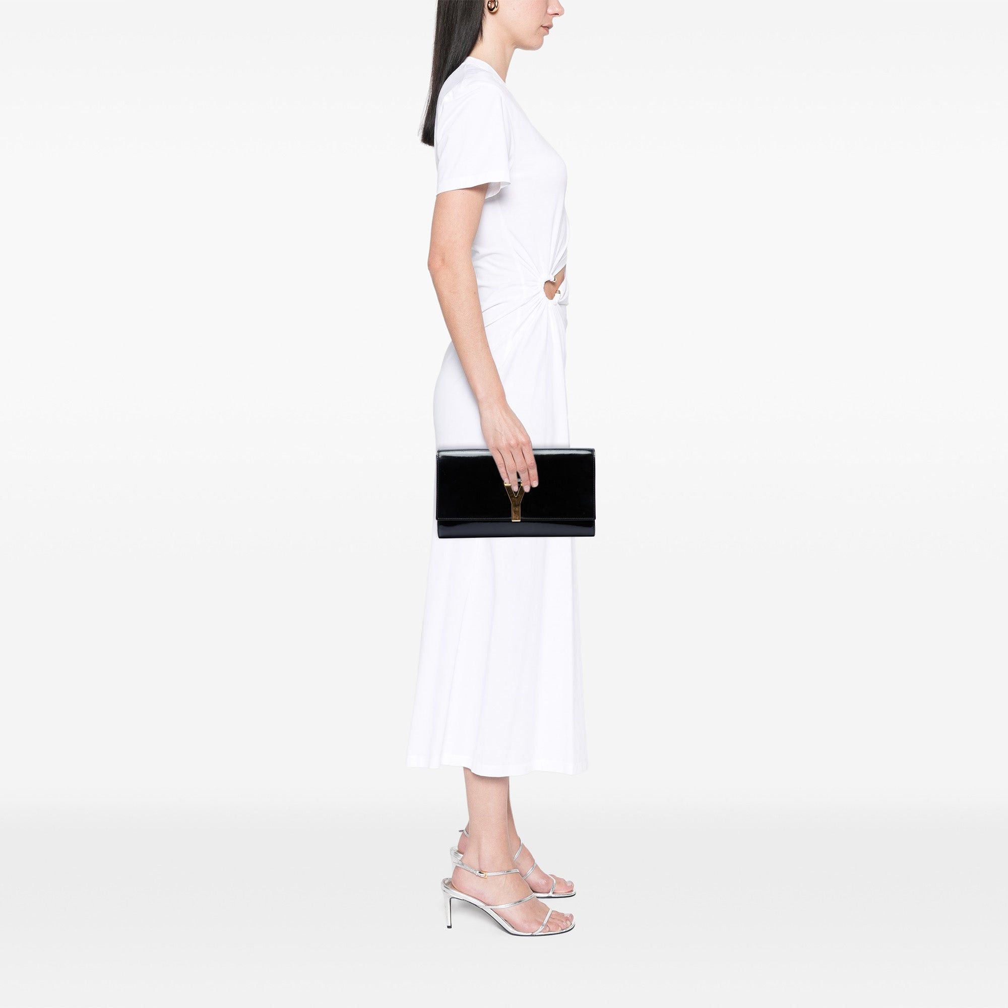 Saint Laurent Paris Patent Chyc Ligne Clutch Size ONE SIZE - 6 Thumbnail