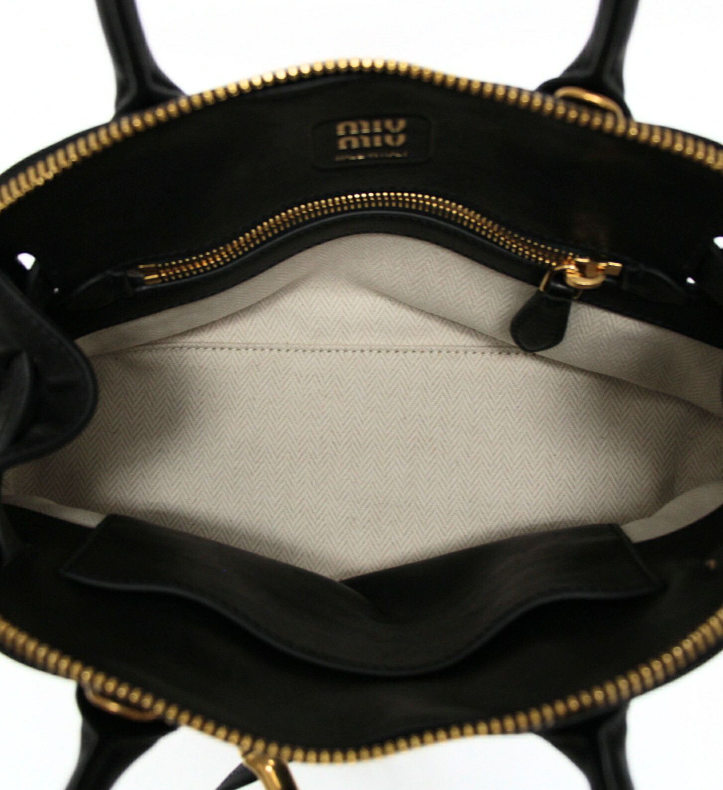 Miu Miu miu miu Aventure Leather 2-Way Bag Black Size ONE SIZE - 7 Thumbnail