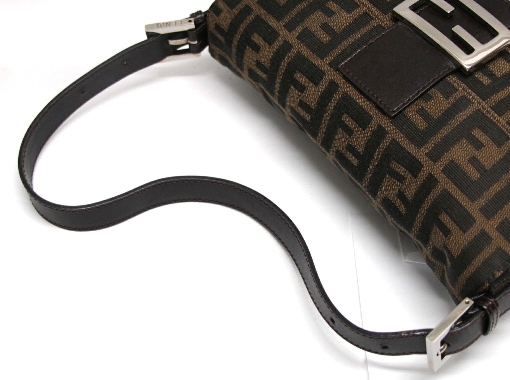 Fendi FENDI Zucca Mamma Baguette Canvas Bag Brown Size ONE SIZE - 3 Thumbnail