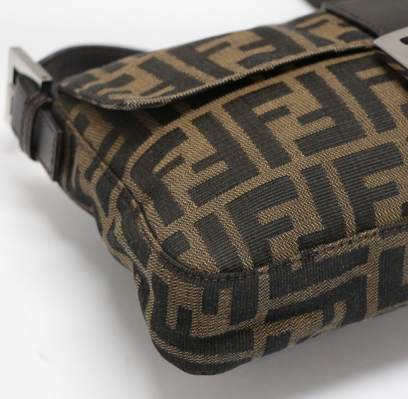 Fendi FENDI Zucca Mamma Baguette Canvas Bag Brown Size ONE SIZE - 4 Thumbnail