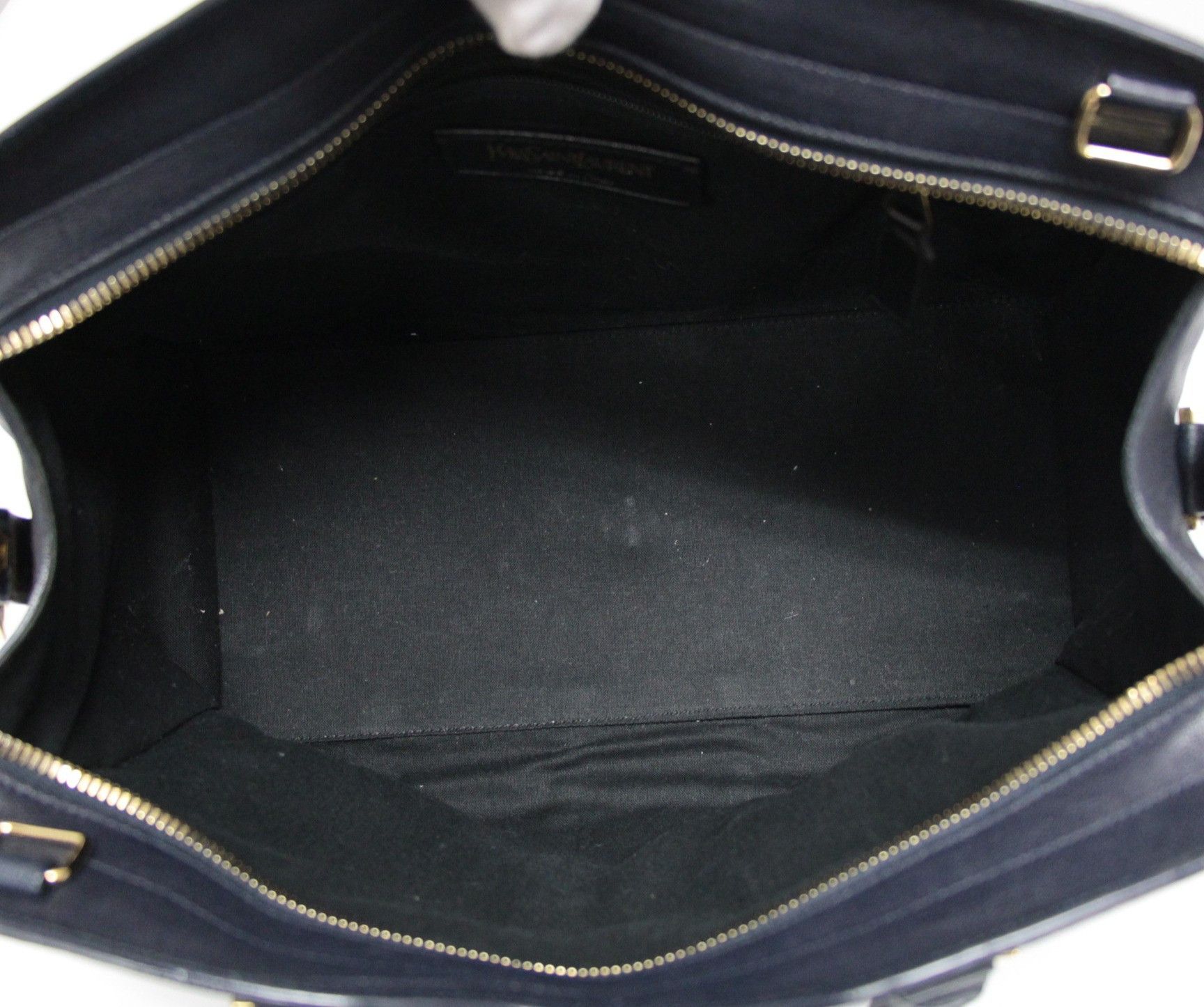 Saint Laurent Paris SAINT LAURENT PARIS Cabas Mick Mini Bag Navy Size ONE SIZE - 6 Thumbnail
