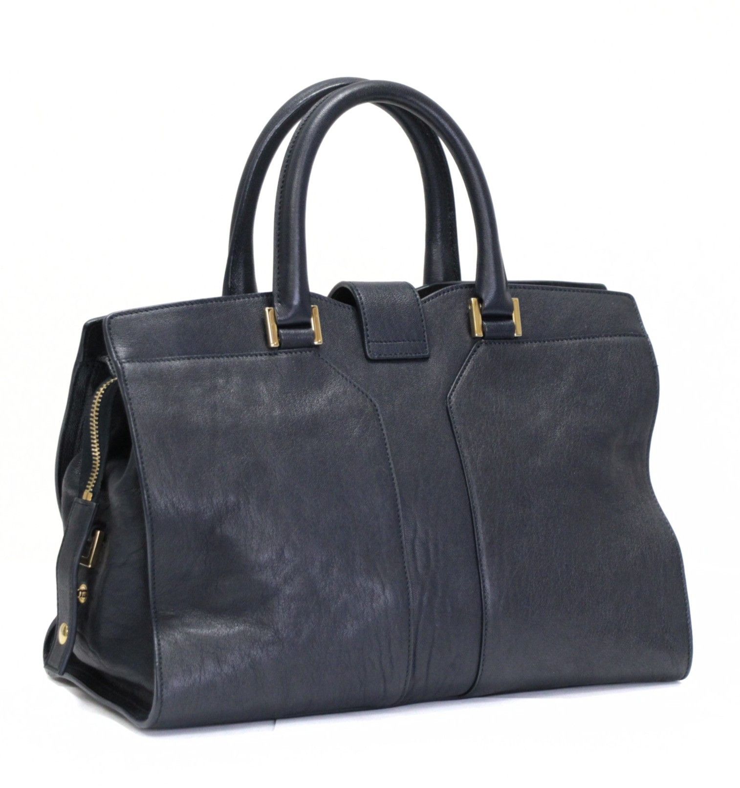 Saint Laurent Paris SAINT LAURENT PARIS Cabas Mick Mini Bag Navy Size ONE SIZE - 2 Thumbnail