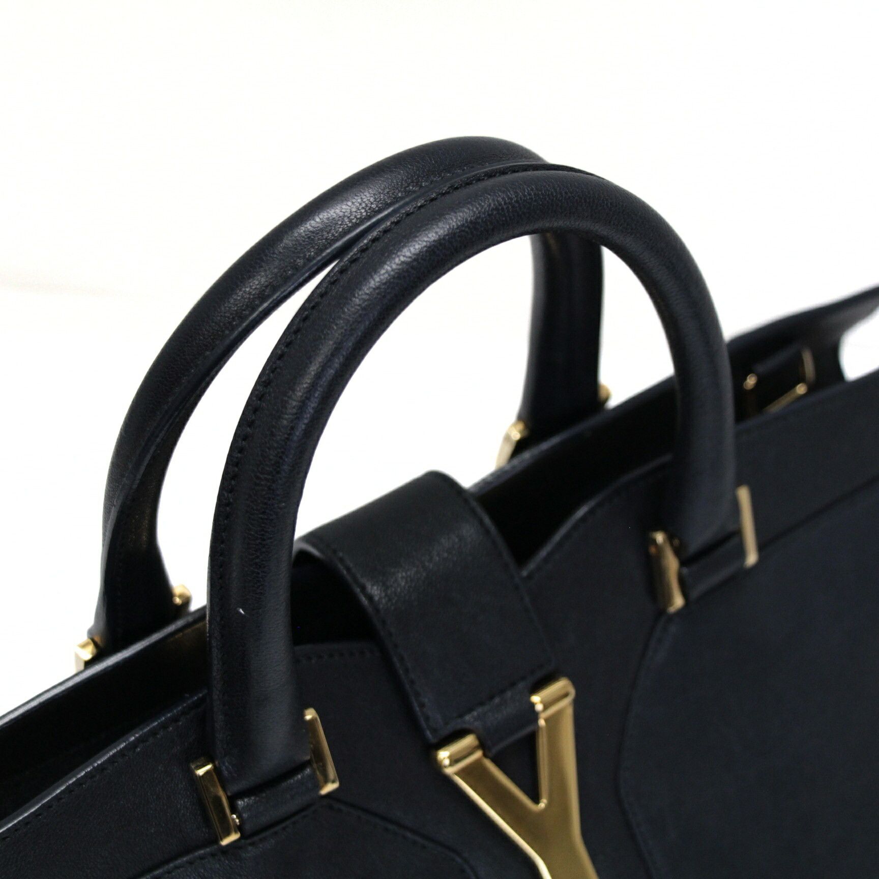 Saint Laurent Paris SAINT LAURENT PARIS Cabas Mick Mini Bag Navy Size ONE SIZE - 3 Thumbnail