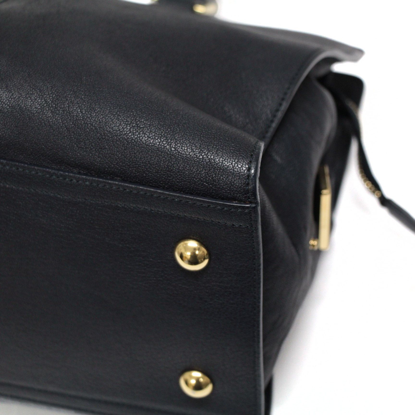 Saint Laurent Paris SAINT LAURENT PARIS Cabas Mick Mini Bag Navy Size ONE SIZE - 5 Thumbnail
