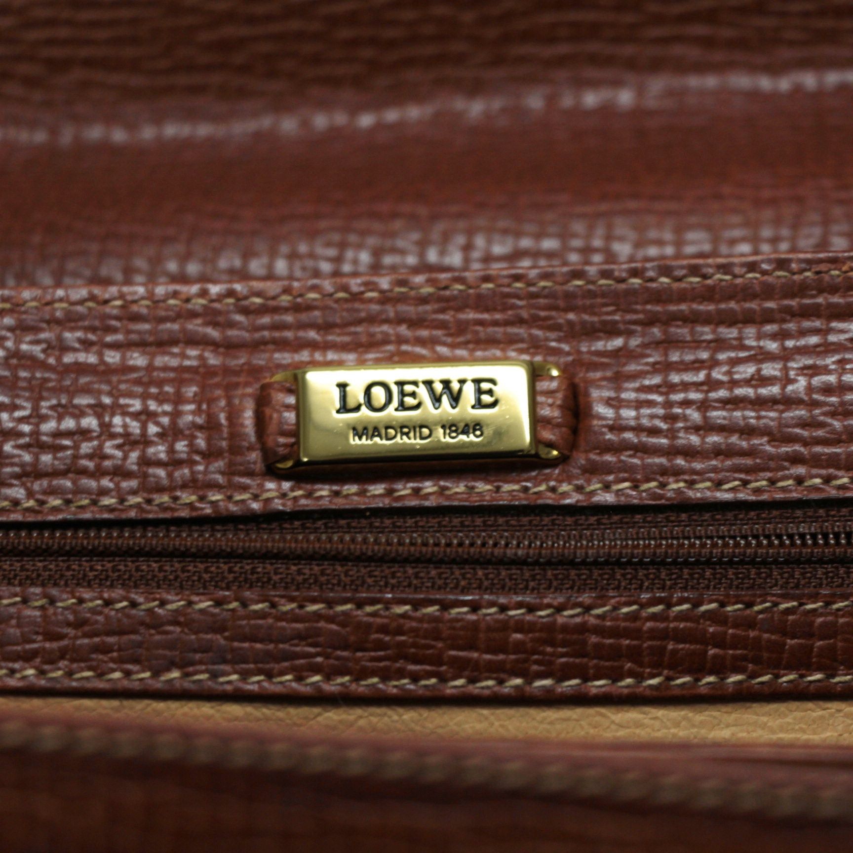 Loewe LOEWE Vintage 2-Way Leather Bag Brown Size ONE SIZE - 7 Thumbnail