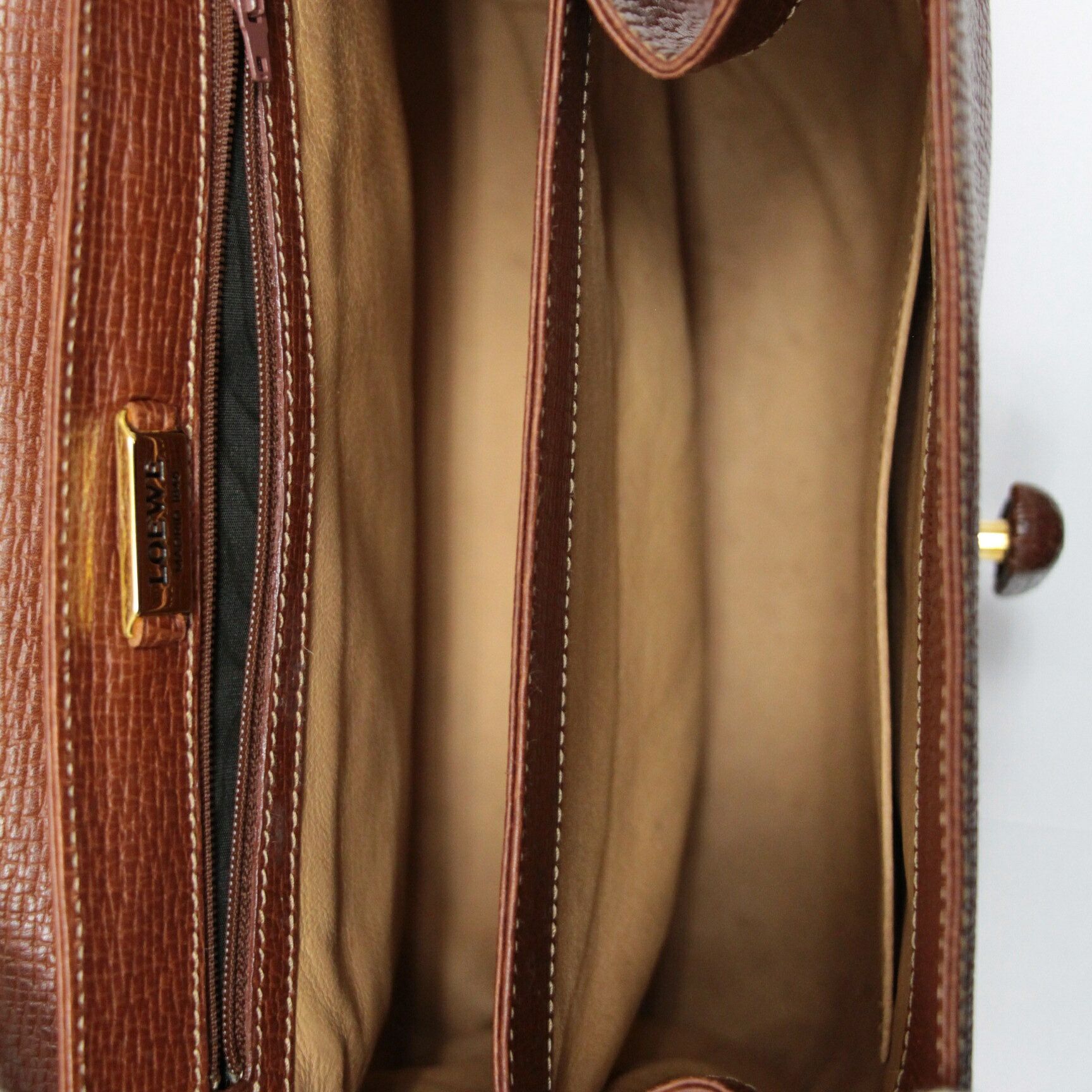 Loewe LOEWE Vintage 2-Way Leather Bag Brown Size ONE SIZE - 6 Thumbnail