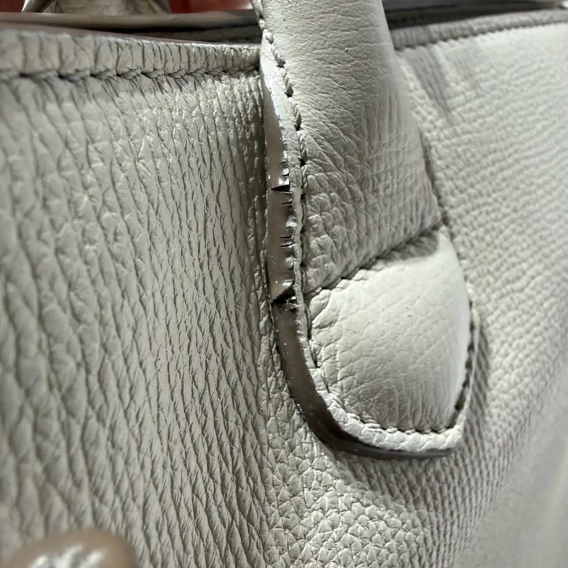 Burberry BURBERRY The Banner Medium white cowhide leather handbag detachable strap Size ONE SIZE - 11 Thumbnail