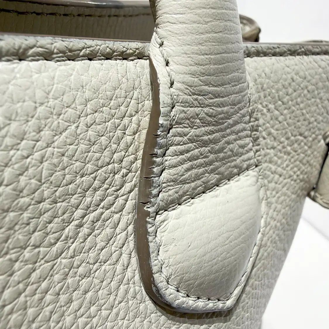 Burberry BURBERRY The Banner Medium white cowhide leather handbag detachable strap Size ONE SIZE - 10 Thumbnail