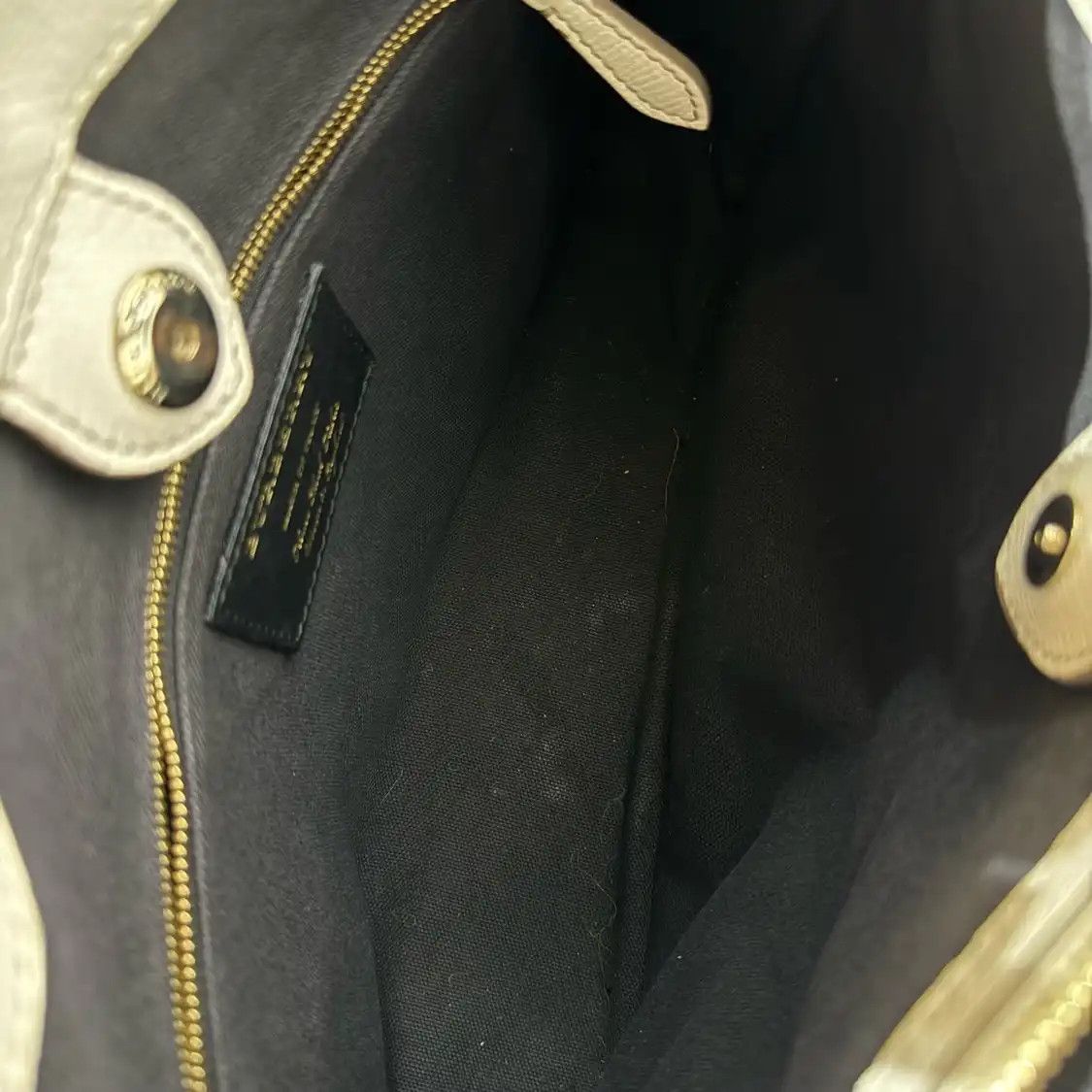 Burberry BURBERRY The Banner Medium white cowhide leather handbag detachable strap Size ONE SIZE - 9 Thumbnail