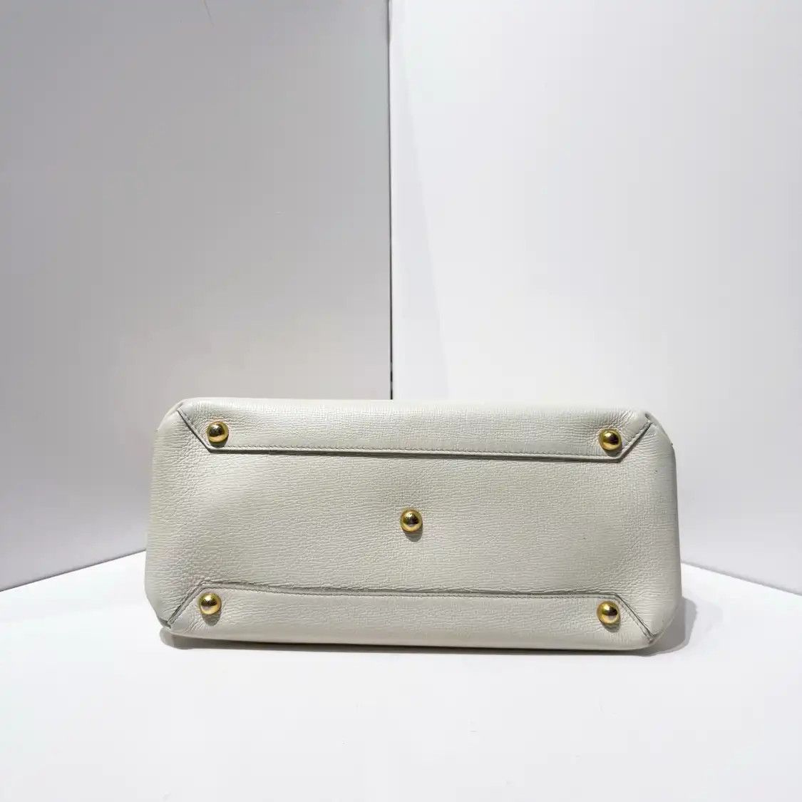Burberry BURBERRY The Banner Medium white cowhide leather handbag detachable strap Size ONE SIZE - 6 Thumbnail
