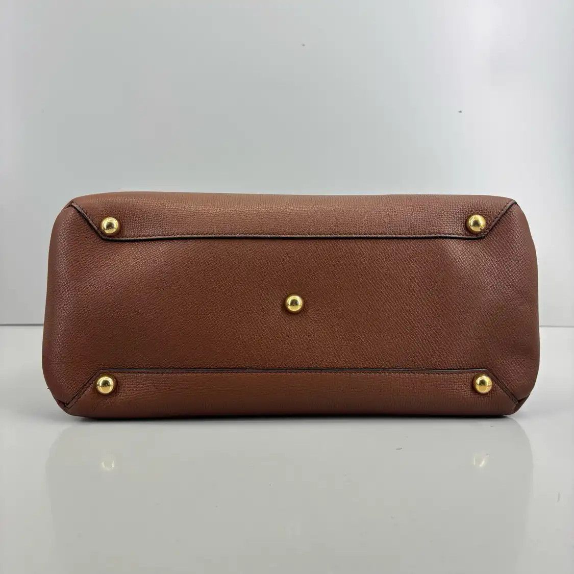 Burberry BURBERRY The Banner Medium brown cowhide leather war horse plaid handbag Size ONE SIZE - 5 Thumbnail