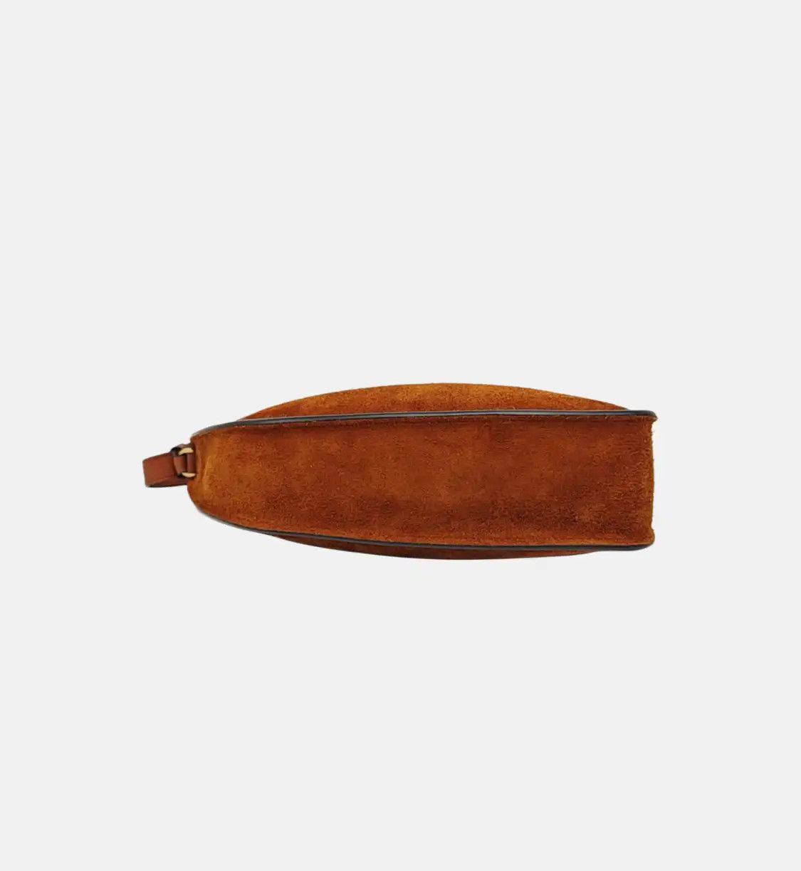 Burberry BURBERRY Shield Small brown suede shoulder bag handbag gold hardware Size ONE SIZE - 6 Thumbnail